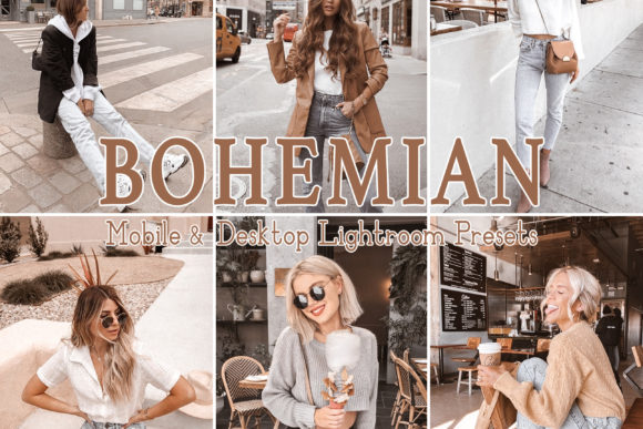 Download 3 Bohemian Lightroom Mobile Presets - Premium Resources