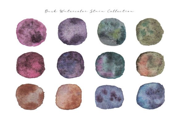 Download Trendy Dark Color Watercolor Stain - Dark color Collection