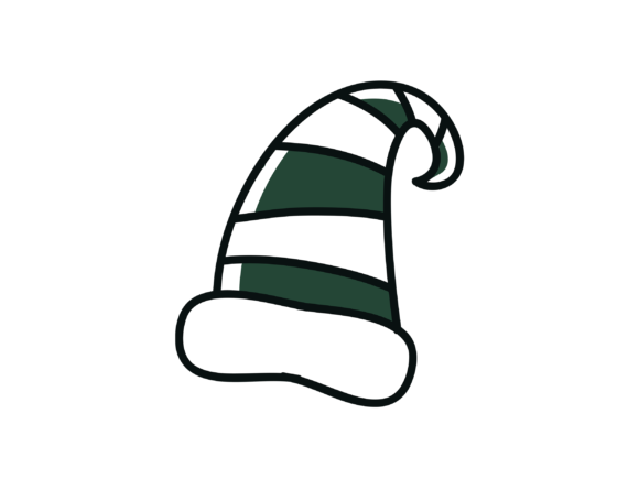 Download Green Dark Color of Christmas Hat - Dark color Collection